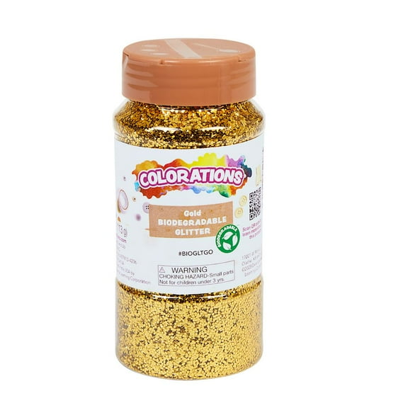 Colorations Biodegradable Glitter ? Gold 4oz