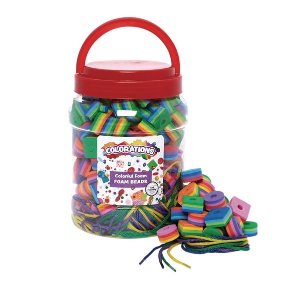 Colorations Bright Stripe Beads 200 Beads