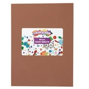 Colorations Brown Foam Sheets - 10 Pack