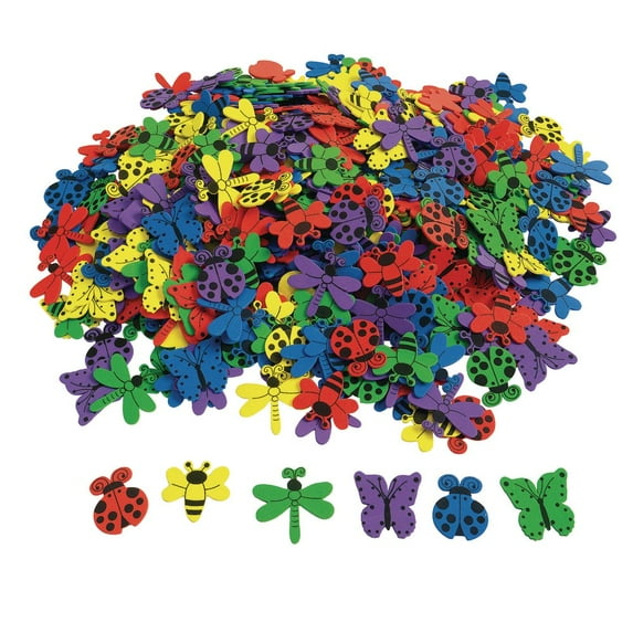 Colorations Bug Foam Shapes - 500 Pieces