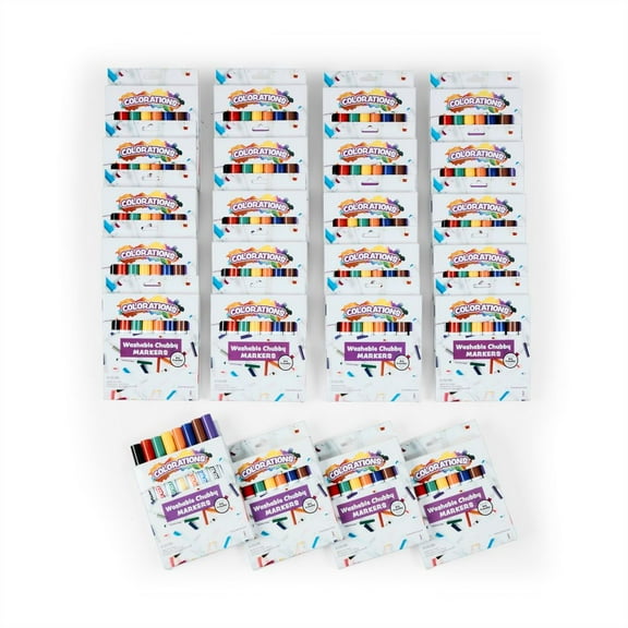 Colorations Chubby Markers - 8 Colors, 24 Packs