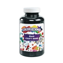 Colorations Colorful Craft Sand, Black - 22 oz.