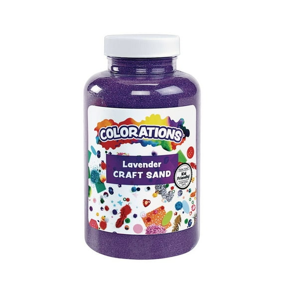 Colorations Colorful Craft Sand, Lavender - 22 oz.