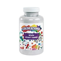 Colorations Colorful Craft Sand, White - 22 oz.