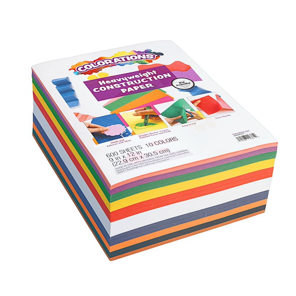 Colorations Construction Paper Smart Pack 9\x12\ - 600 Sheets