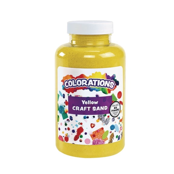 Colorations Craft Yellow Sand Art Supplies
