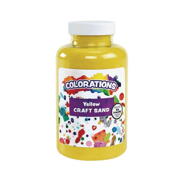 Colorations Craft Yellow Sand Art Supplies