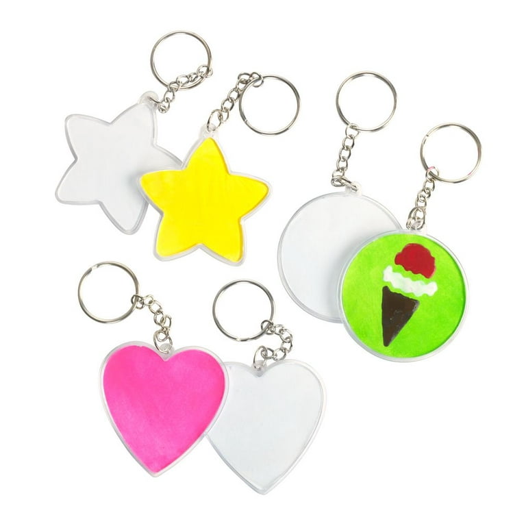 Colorations Create Your Own Keychains - Set of 12