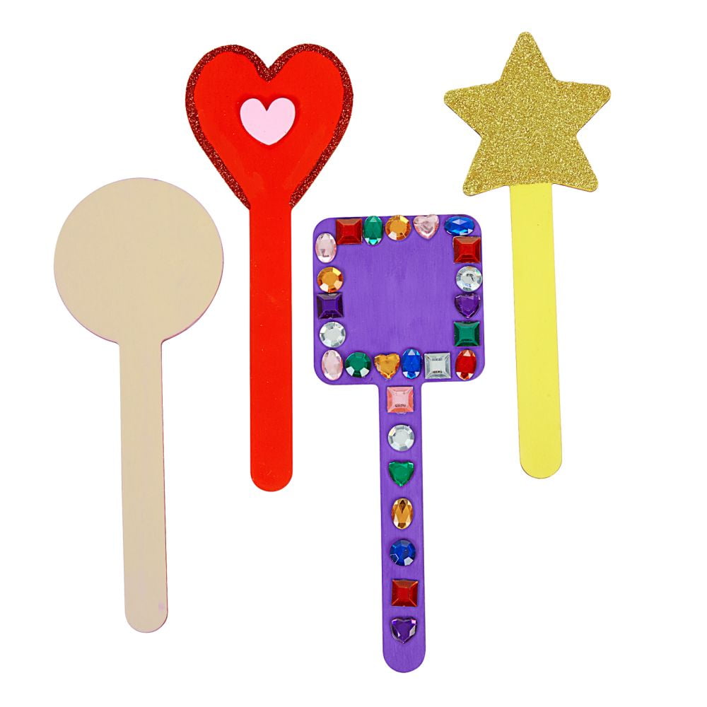 Colorations Decorate Your Own Shaped Craft Sticks- Set of 20
