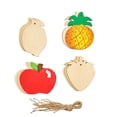 thumbnail image 1 of Colorations Decorate Your Own Wooden Fruit Shape Ornaments, 1 of 3