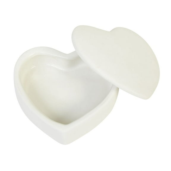 Colorations Decorate your own Ceramic Heart Boxes, Set of 12