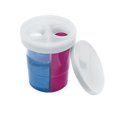 thumbnail image 1 of Colorations Double-Dip Divided Paint Cups   Set of 5, 1 of 3