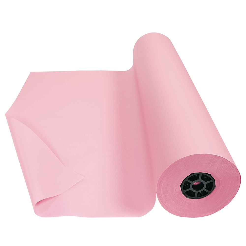 colorations-dual-surface-paper-roll-pink-36-x-1000-walmart