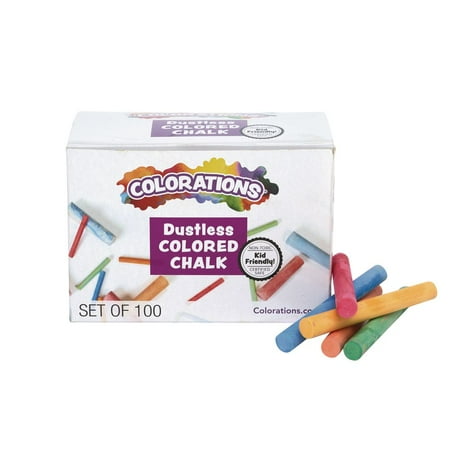 Colorations DustLite Colored Chalk - 100 Pieces price history and forecast - Colorations CNODUST
