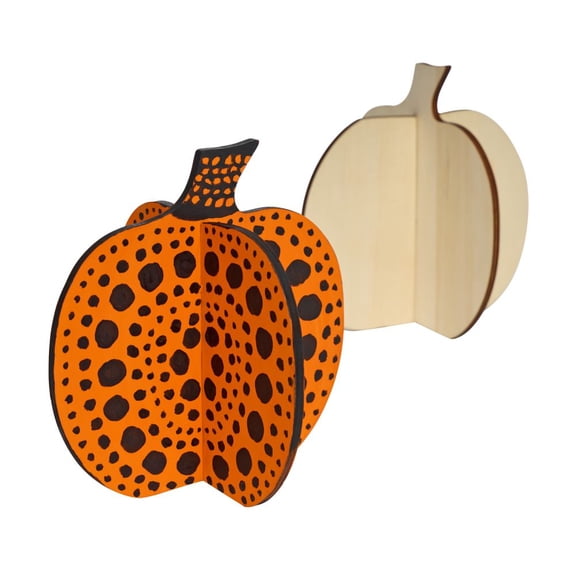 Colorations Easy Build 3D Wood Pumpkin - Set of 6