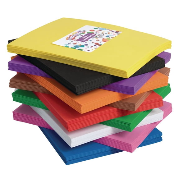 Colorations Foam Sheets, 9" x 12" - Set of All 10
