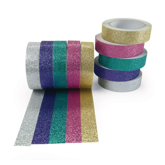 Colorations Glitter Craft Tape - Set of 10