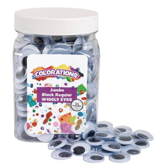 Colorations Jumbo Wiggly Eyes - 300 Pieces