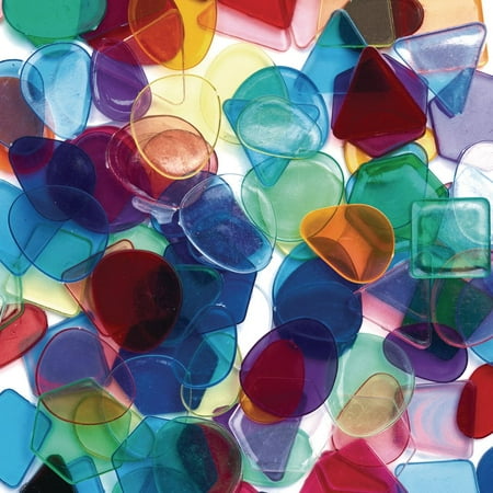 Colorations Large Translucent Mosaic Craft Tiles - 1 lb.