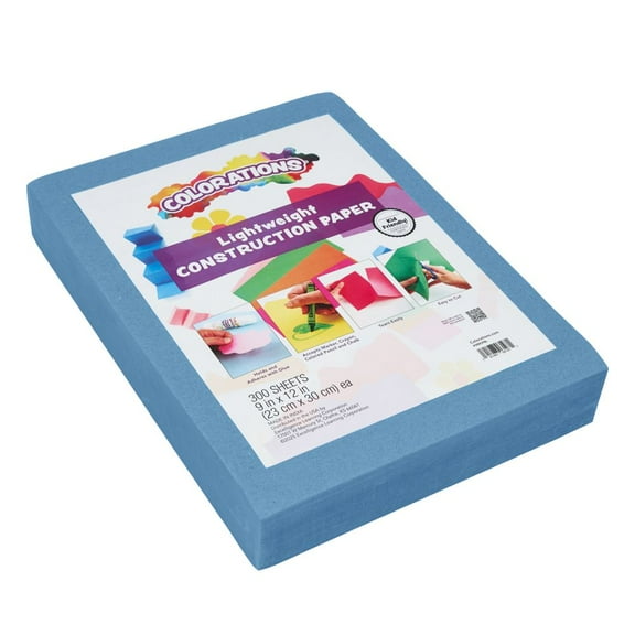 Colorations 9" x 12" Lightweight Construction Paper - 300 Sheets