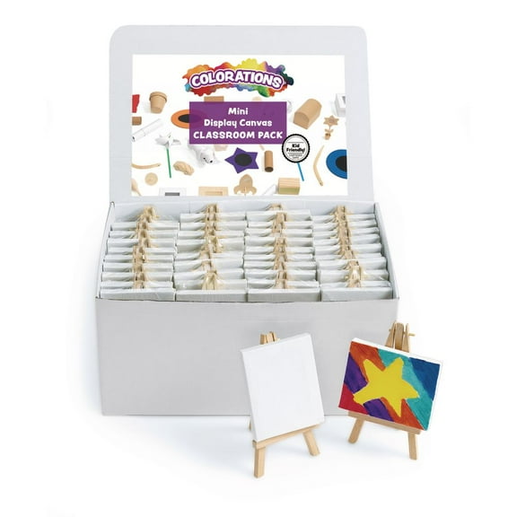 Colorations Mini Display Canvas Classroom Pack - Set of 48