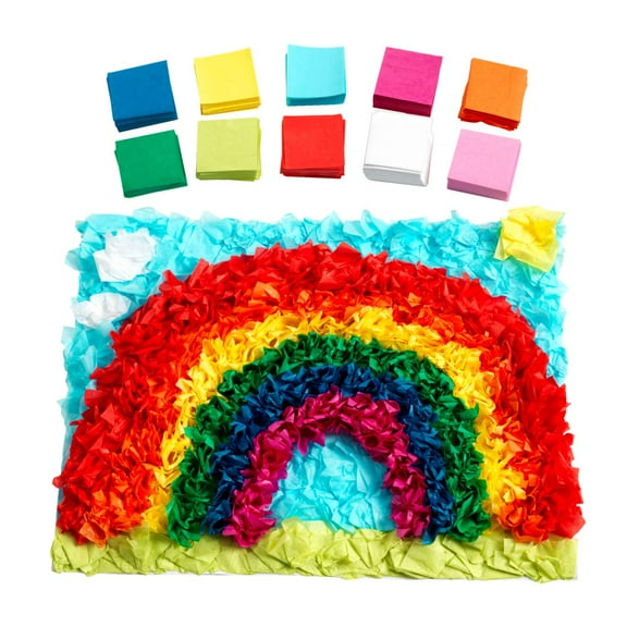 Colorations Mini Tissue Squares, 10 Colors ? 5000 Pieces