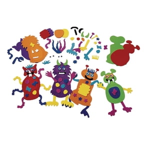 Colorations Monstrous Monster-Making Craft Kit - 12 Piece Kit