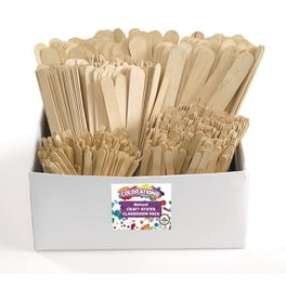 Trayknick Back School,100Pcs Ice Cream Sticks Food Grade Solid Construction  Wood Wooden Popsicle Sticks DIY Crafts Accessories for Home 