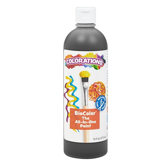 Colorations Paraben-Free BioColor Paint - Black, 16 oz.