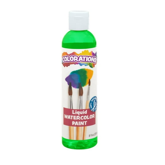 Colorations Paraben-Free Liquid Watercolor Paint - Green, 8 oz.