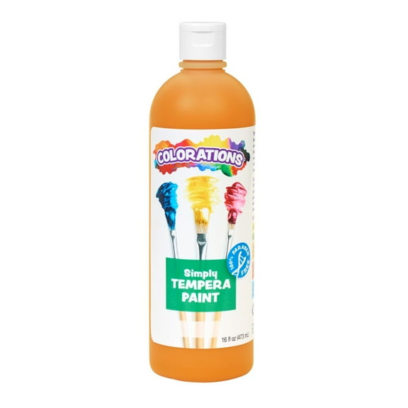 Colorations Paraben-Free Simply Tempera - 16 oz. Orange