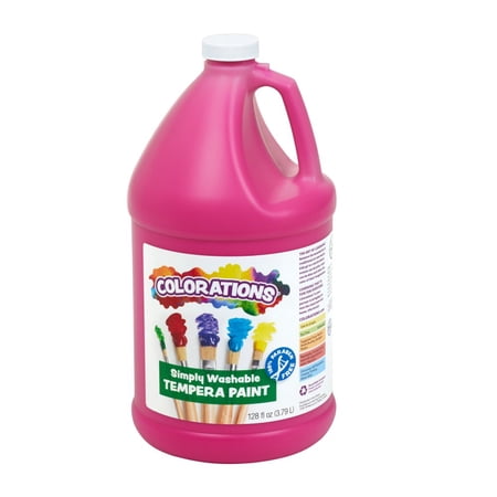 Colorations Paraben-Free Simply Washable Tempera Paint- Magenta, 1 Gallon