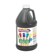 Colorations Paraben-Free Simply Washable Tempera Paint- Black, 1/2 Gallon