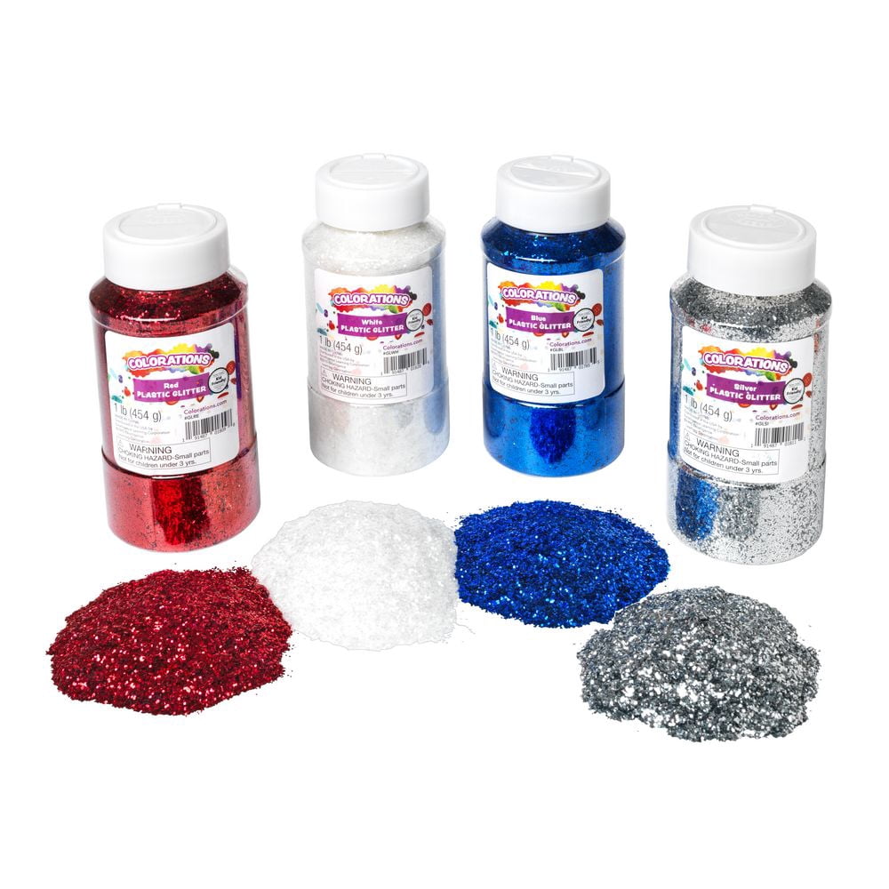 Colorations Patriotic Colors Glitter - 4 Colors, EA 1 LB