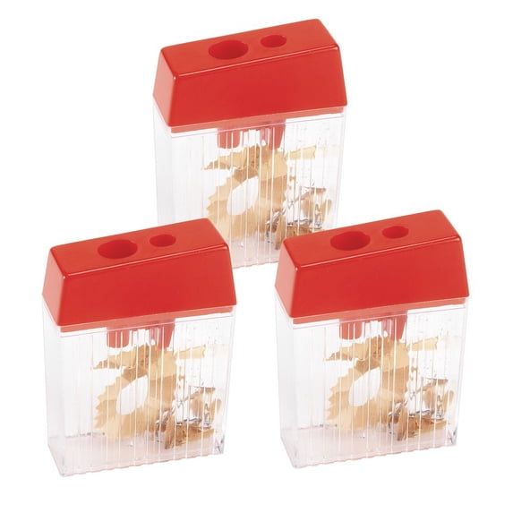 Colorations Pencil Sharpener for Regular and Jumbo Pencils - Set of 3