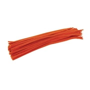 Colorations Pipe Cleaners, Orange - Pack of 100