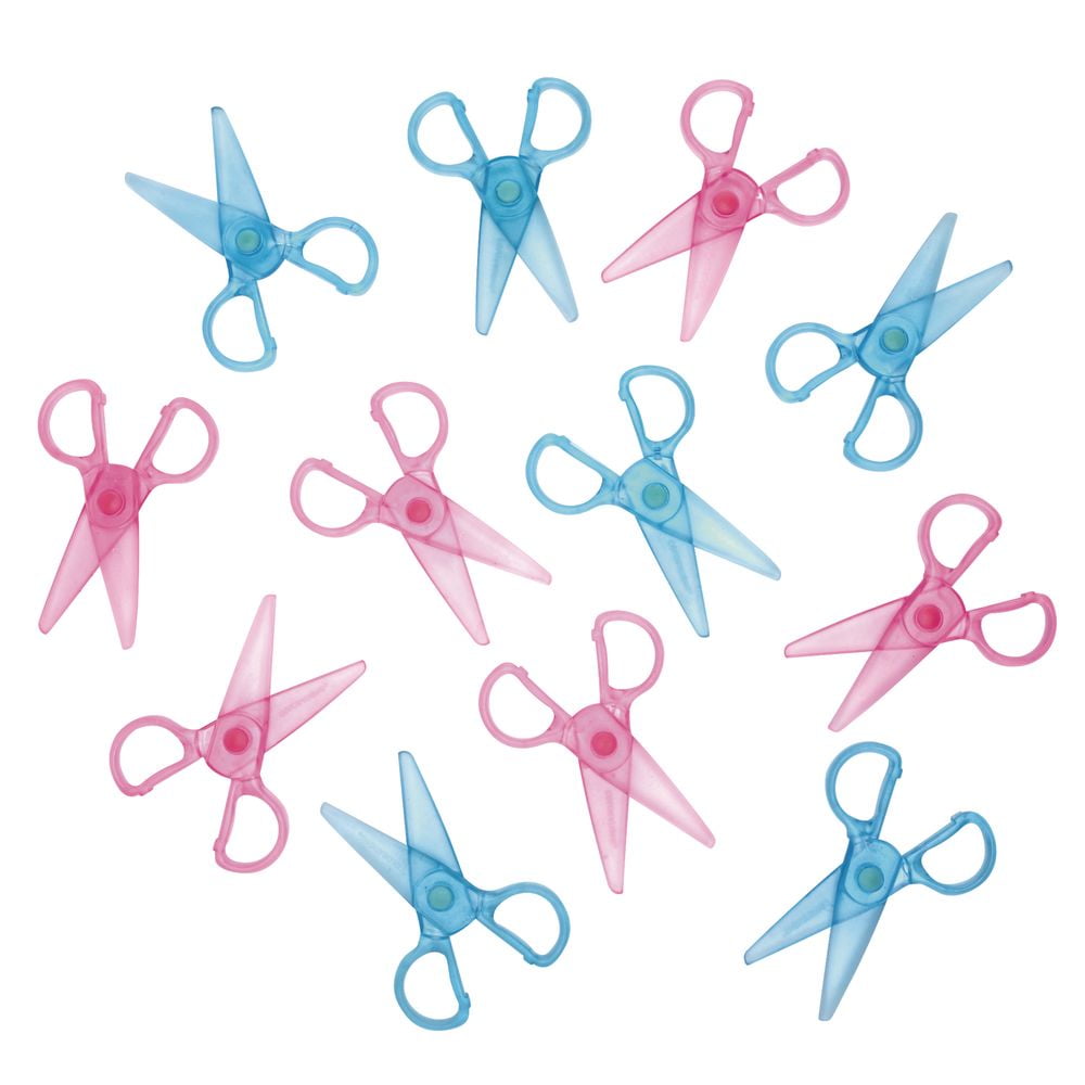 Colorations Plastic \"Won't Cut Hair\" Scissors - Set of 12