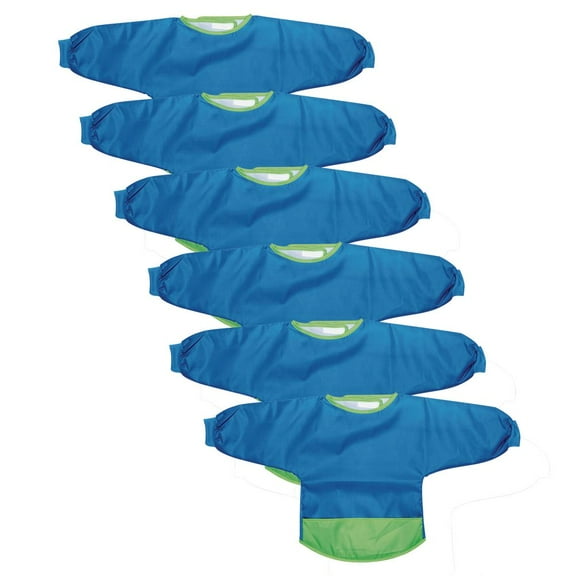 Colorations Polyester Toddler Smock - Set of 6