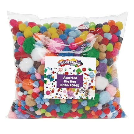 Colorations Pom-Poms - 1 lb. Value Pack