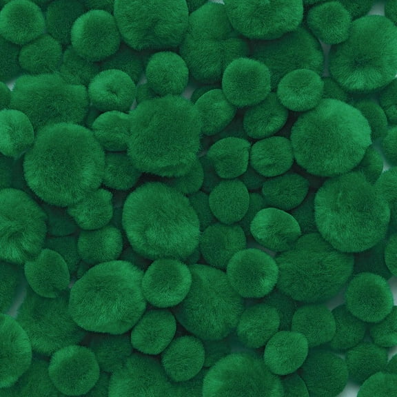 Colorations Pom-Poms, Green - 100 Pieces
