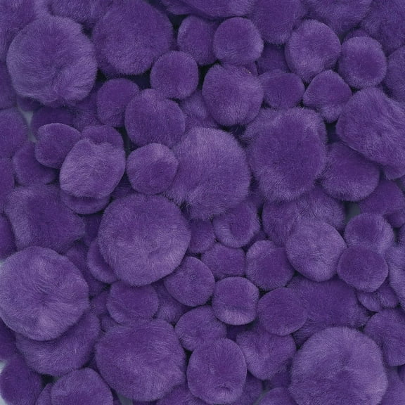 Colorations Pom-Poms, Purple - 100 Pieces