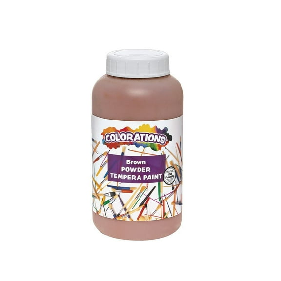 Colorations Powder Tempera, Brown - 1 lb.
