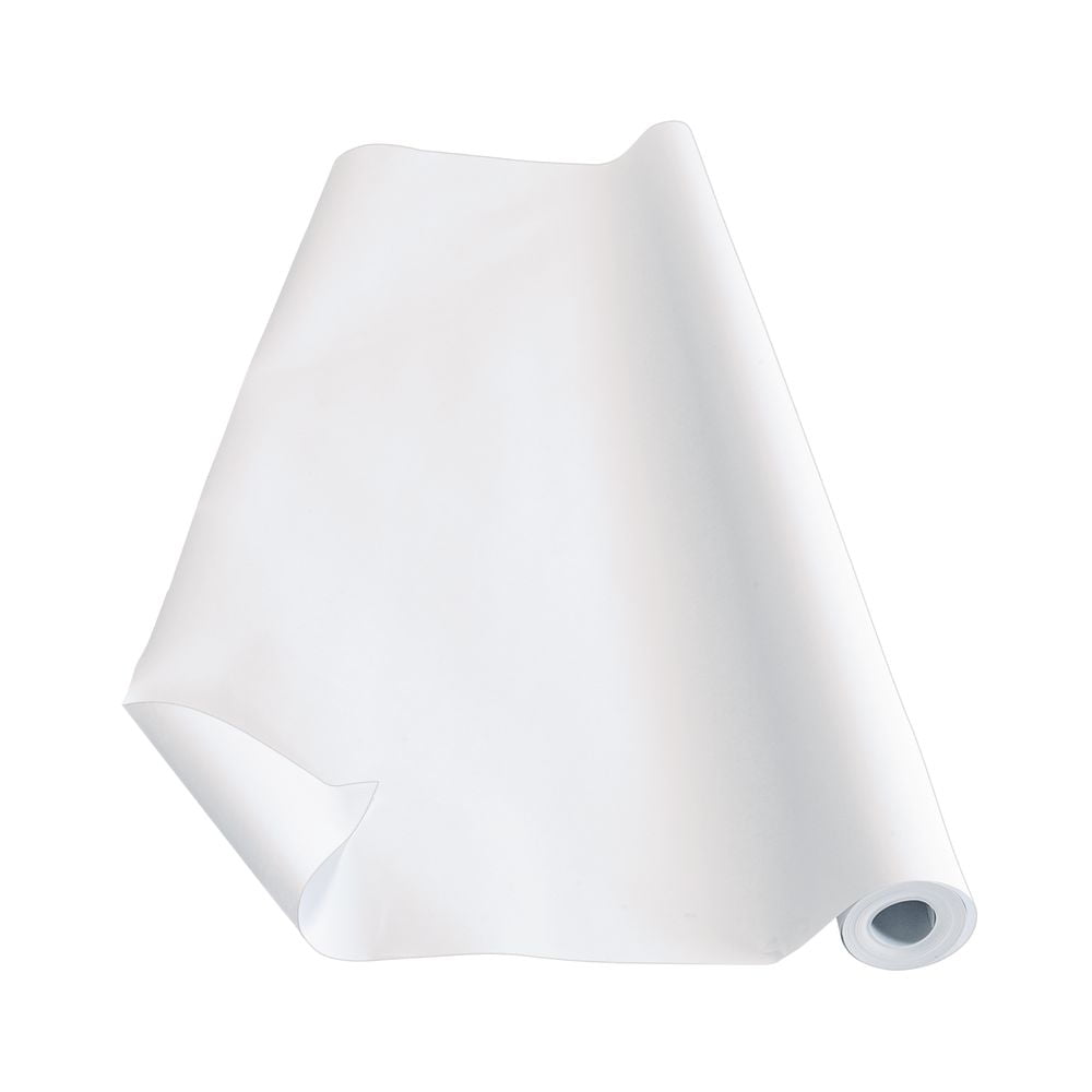 Colorations Prima-Color Fade-Resistant Paper Roll - White 48\" x 50' (ONE ROLL ONLY)