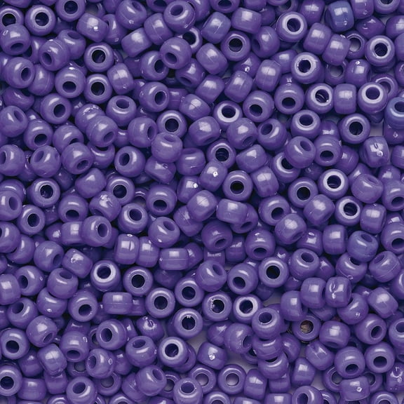 Colorations Purple Pony Beads - 1/2 lb