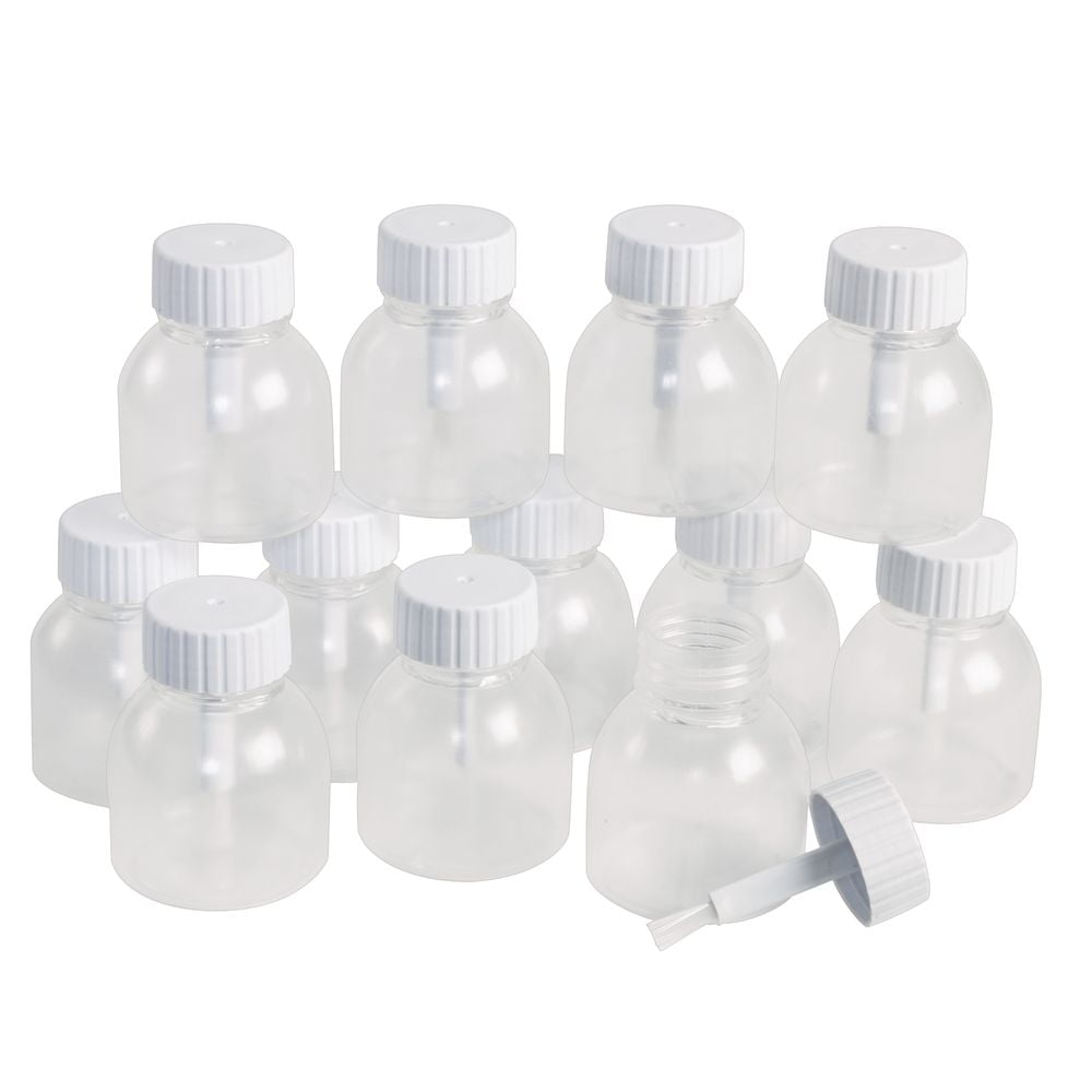 Colorations Re useable Glue Jar with Brush - Set of 12