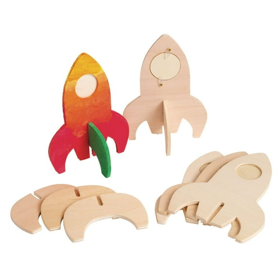 Colorations Rocket Ship Photo Frames - Set of 12