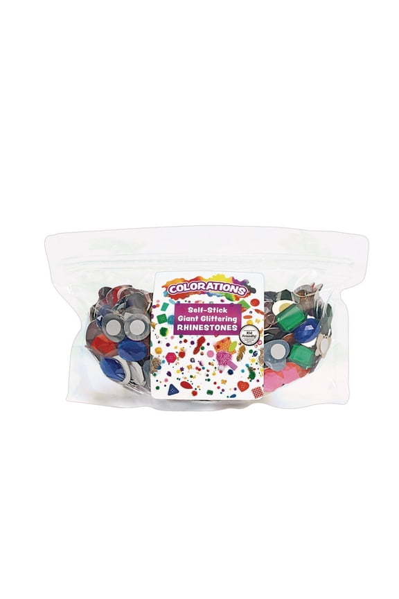Colorations Self-Adhesive Jumbo Gems - 1 Pound