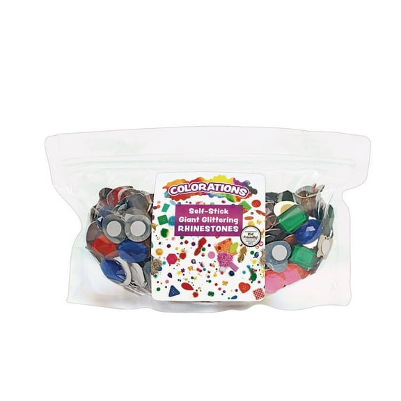 Colorations Self-Adhesive Jumbo Gems - 1 Pound