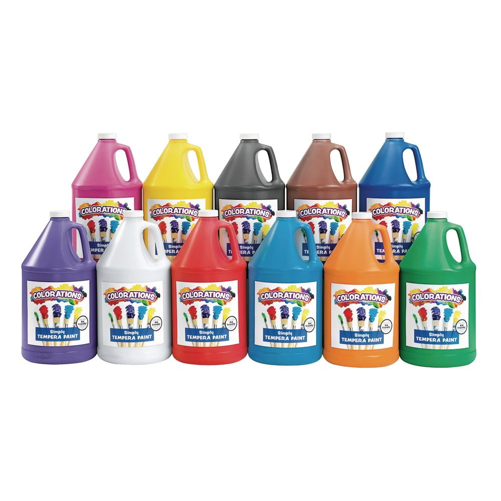 Colorations Simply Tempera Paints, Gallons - Set of all 11 - Walmart.com