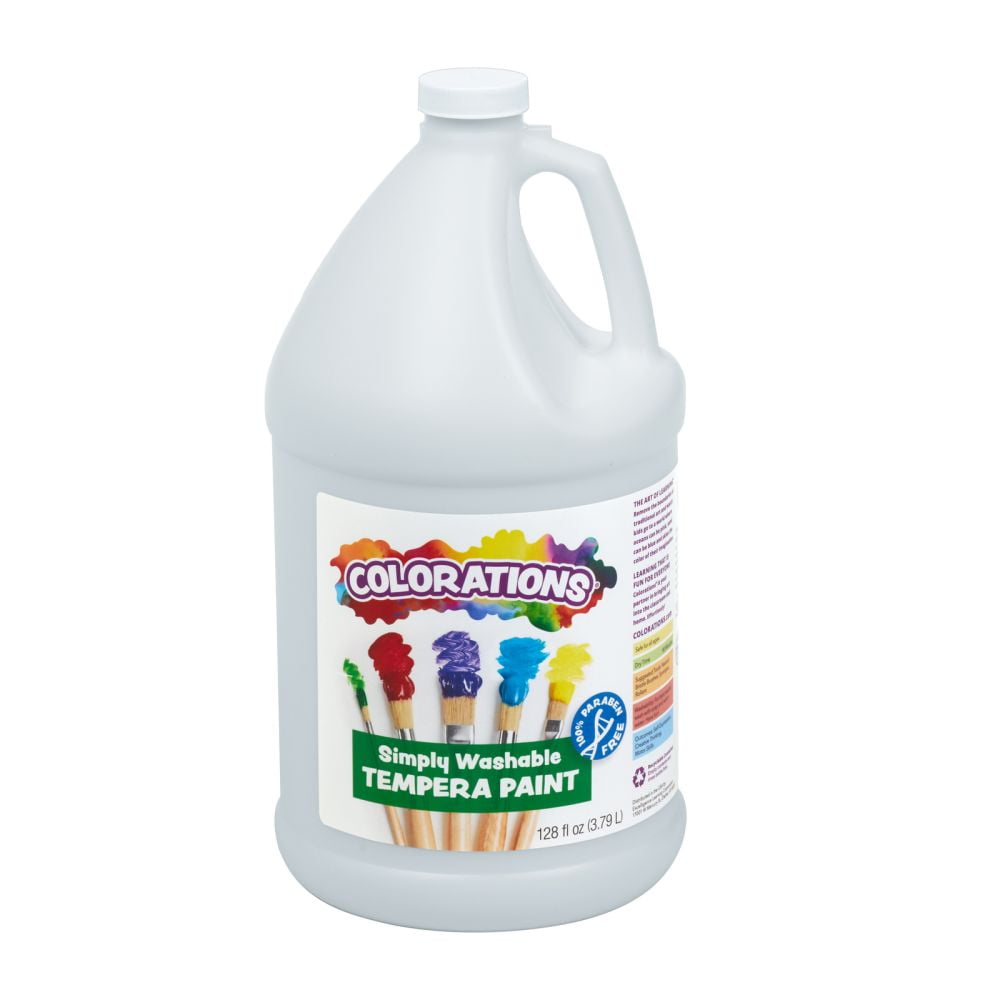 Colorations Simply Washable Tempera Paint Gallon- White